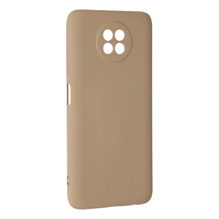 Xiaomi Redmi Note 9 5G Kılıf Nano içi Kadife Silikon - Bej