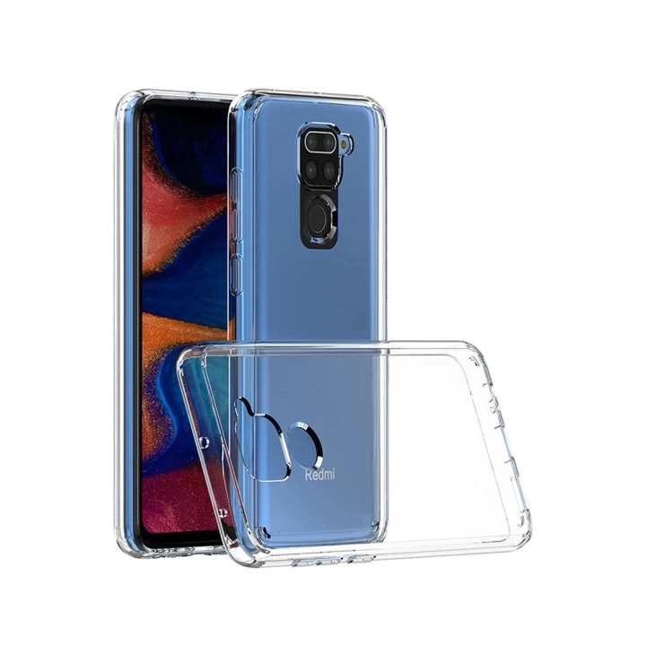 Xiaomi Redmi Note 9 Kılıf Lüx Şeffaf Silikon - Şeffaf