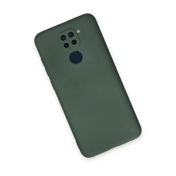Xiaomi Redmi Note 9 Kılıf Nano içi Kadife Silikon - Koyu Yeşil