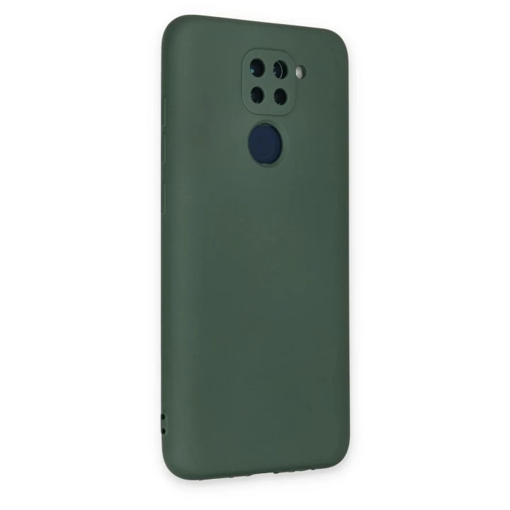 Xiaomi Redmi Note 9 Kılıf Nano içi Kadife Silikon - Koyu Yeşil