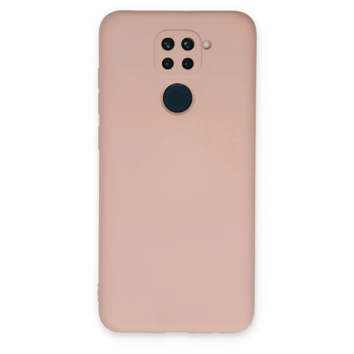 Xiaomi Redmi Note 9 Kılıf Nano içi Kadife Silikon - Pudra