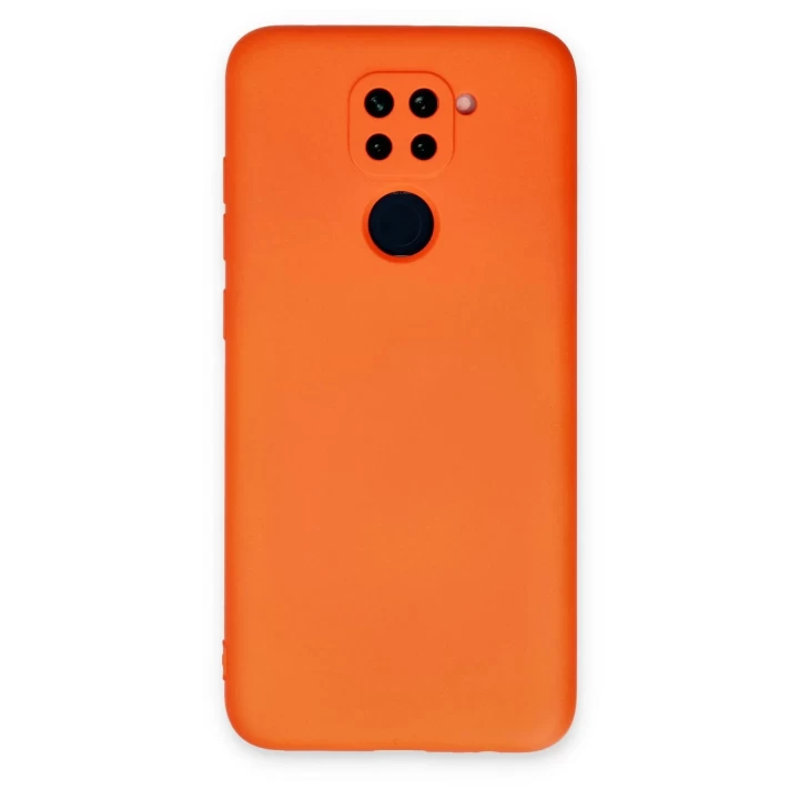 Xiaomi Redmi Note 9 Kılıf Nano içi Kadife Silikon - Turuncu