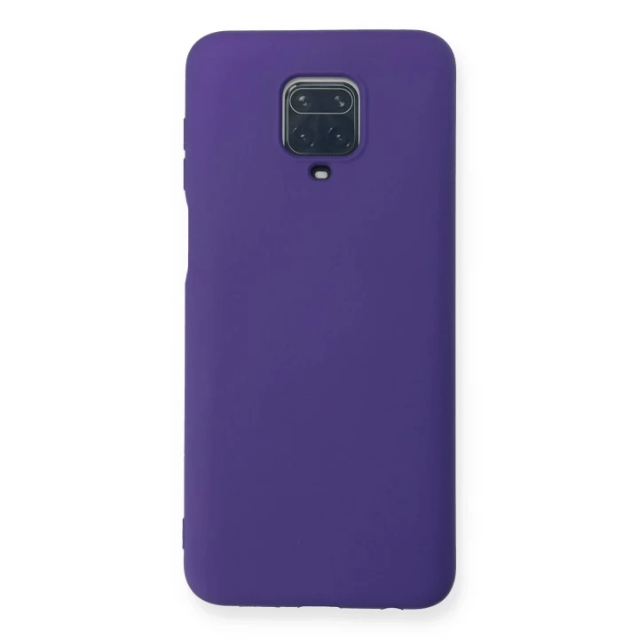 Xiaomi Redmi Note 9 Pro Kılıf Nano içi Kadife Silikon - Mor