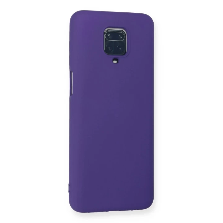 Xiaomi Redmi Note 9 Pro Kılıf Nano içi Kadife Silikon - Mor