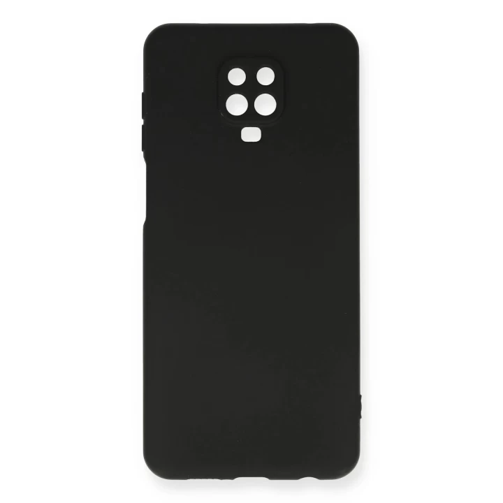 Xiaomi Redmi Note 9 Pro Kılıf Nano içi Kadife Silikon - Siyah