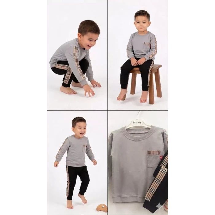 2-5 Yaş Cep Detaylı 2 Li Çocuk Takımı