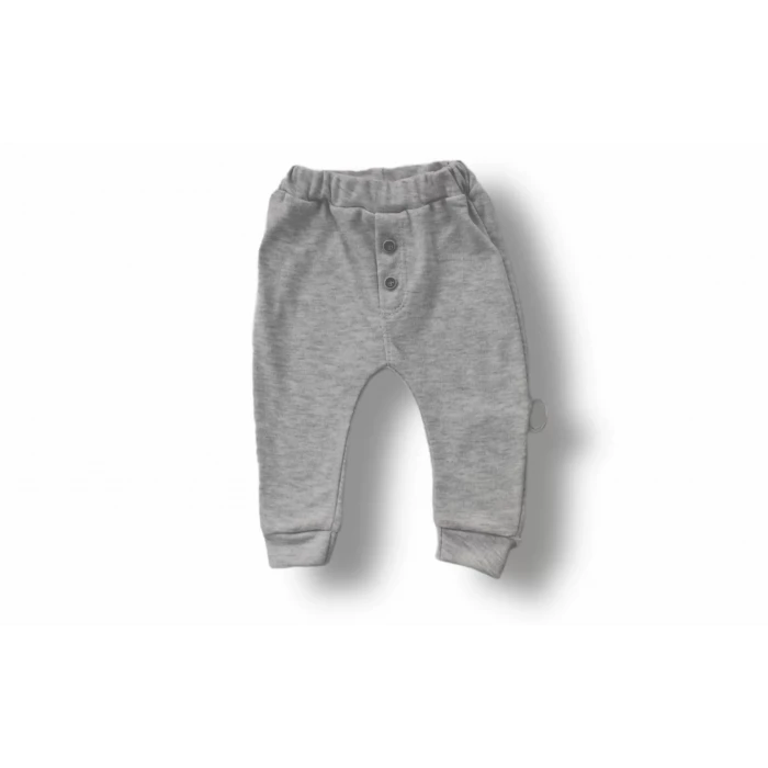 3-6 6-9 9-12 Ay Melanjlı Uzun Kollu Sweatli 2li Erkek Bebek Takımı Mavi