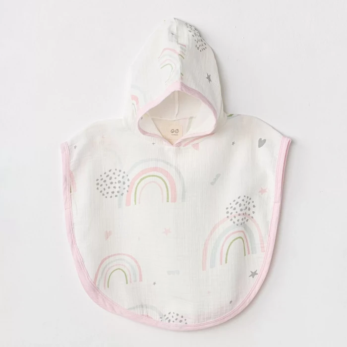 Ac24666 Müslin Have A Nice Day Bebek Panço Pink White