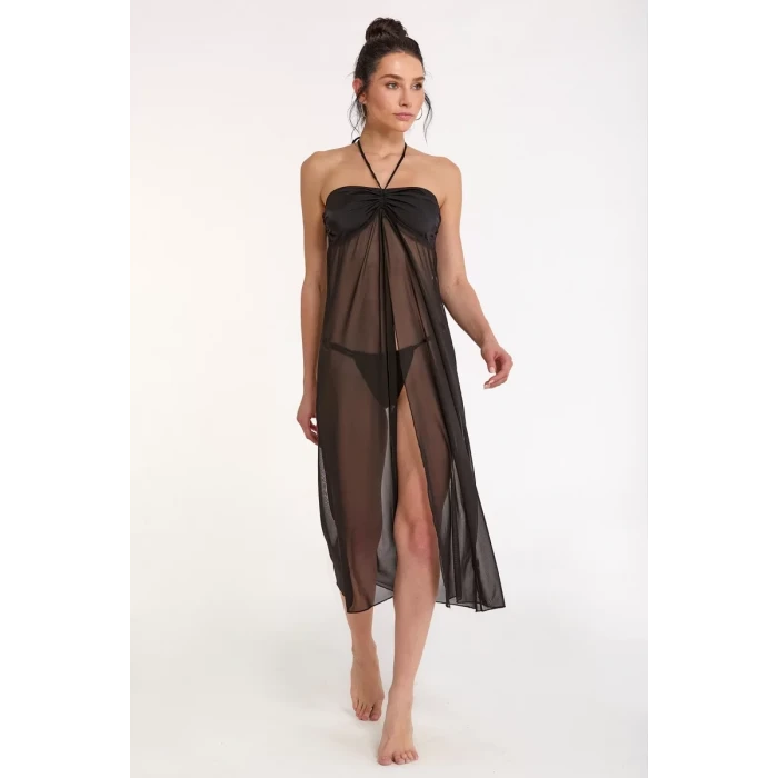 Argento 2056-3001 Kadın Straplez Tül Elbise