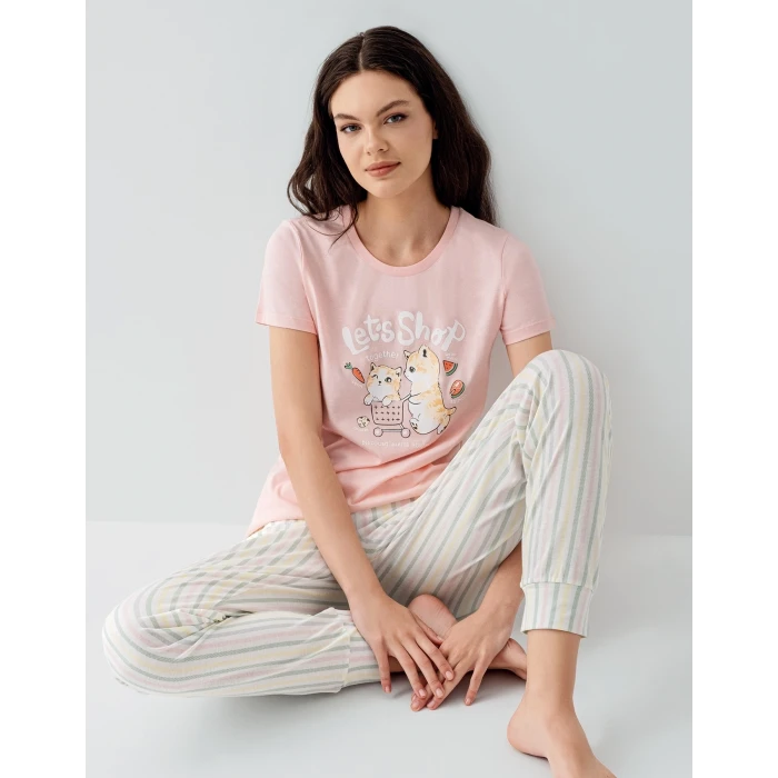 Arnetta 3571-s Kısa Kol Pijama Takımı