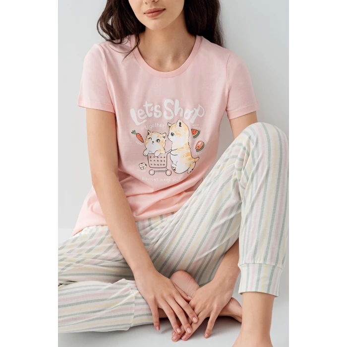 Arnetta 3571-s Kısa Kol Pijama Takımı