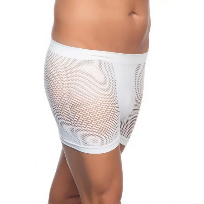 Beyaz Mı Emay 2106 Fileli Soft Erkek Boxer