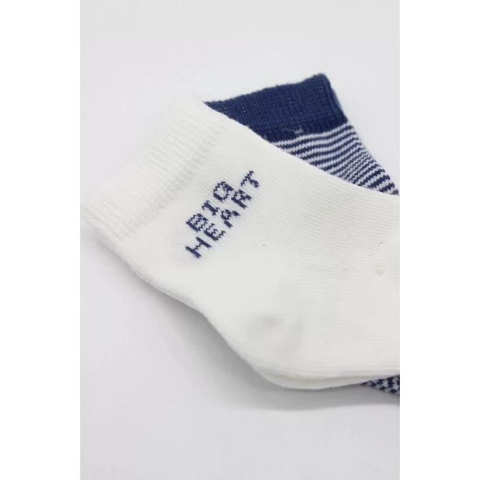 Big Heart Penye Soket Çorap 2li  Lacivert