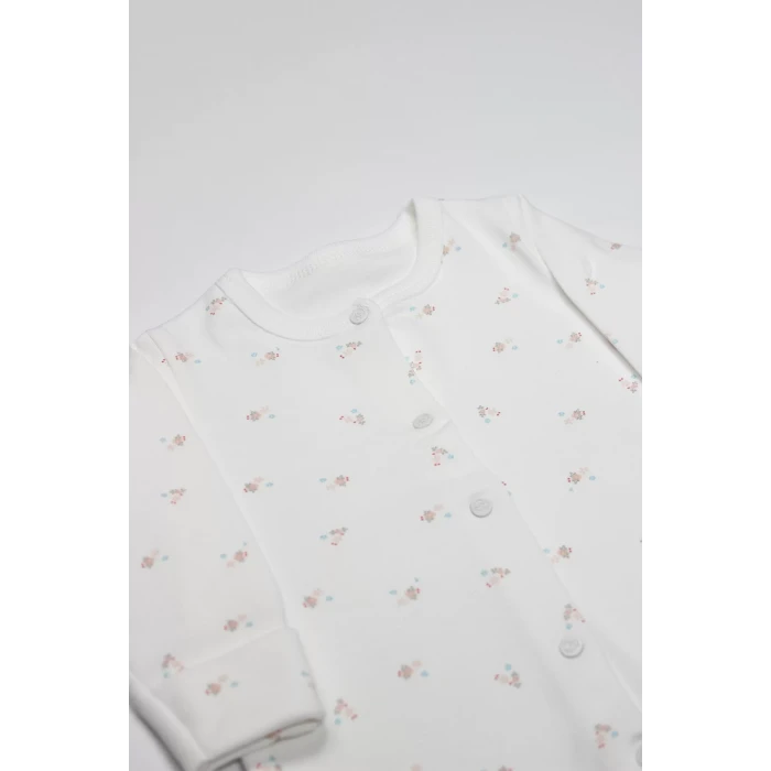 Bistyle Grow İn Love Bebe Tulum 15103 Pembe Ekru