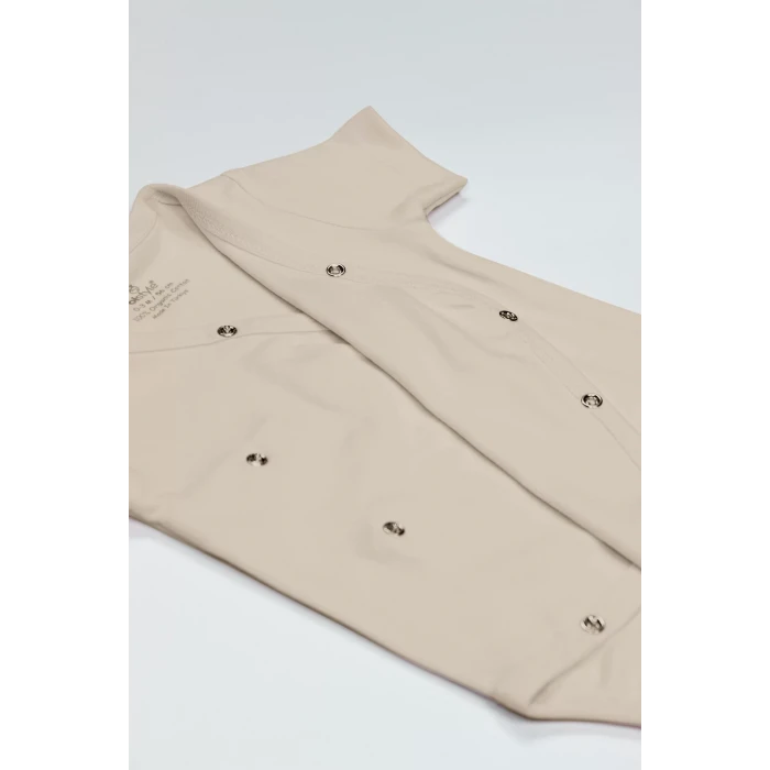 Bistyle Organik Natural Basic Style Kruvaze Yarım Kol Body Bs17101 Bej