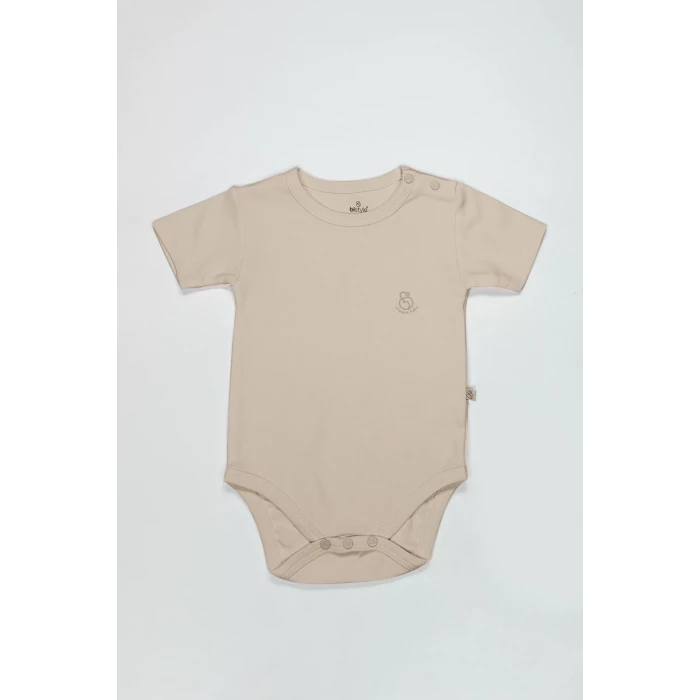 Bistyle Organik Natural Basic Style Yarım Kol Body Bs17103 Bej