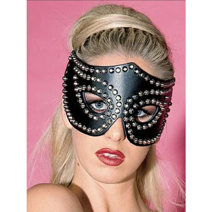 Fantazi Metalli Deri Seksi Parti Maskesi