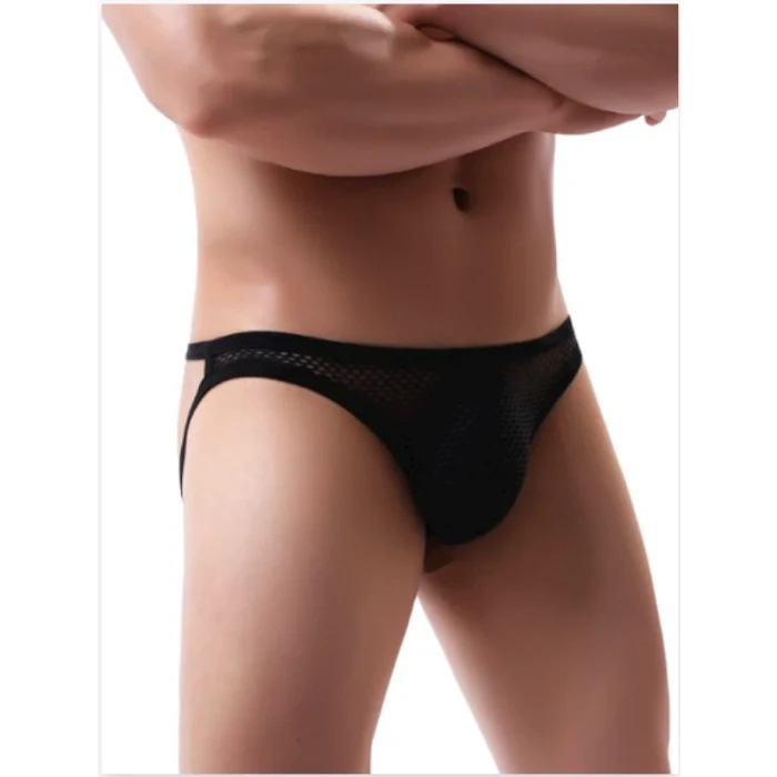 Fantezi Arkası Açık Seksi File Erkek Kilot ( Pedsiz )