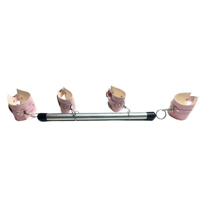 Fantezi Seksi Deri Borulu Pembe El Ayak Kelepçesi