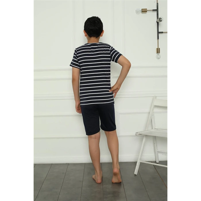 Giyim Erkek Çocuk Penye Şortlu Pijama Takım
