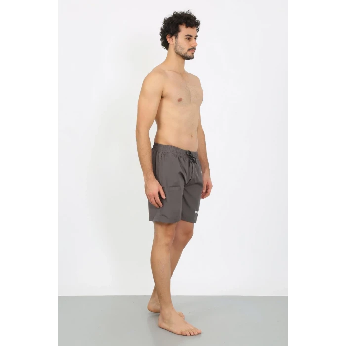 Giyim Erkek Fermuar Cepli Deniz Şortu Füme