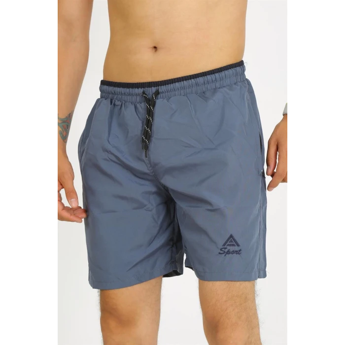 Giyim Erkek Gri Deniz Şortu