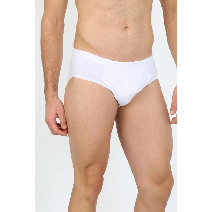 Giyim Erkek Pamuk 3lü Beyaz Slip