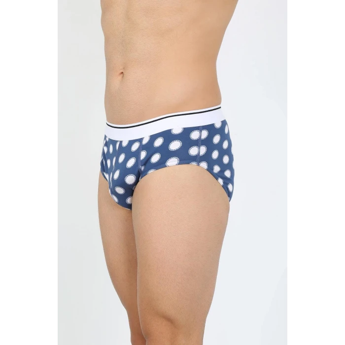 Giyim Erkek Pamuk 3lü Desenli Likralı Slip