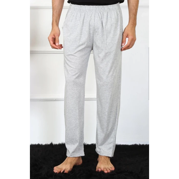 Giyim Erkek Pamuk Gri Tek Alt Pijama