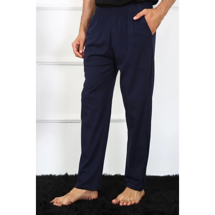Giyim Erkek Pamuk Lacivert Tek Alt Pijama