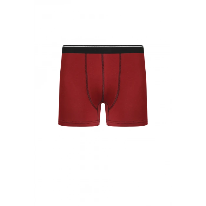 Giyim Erkek Pamuk Likralı Boxer Bordo
