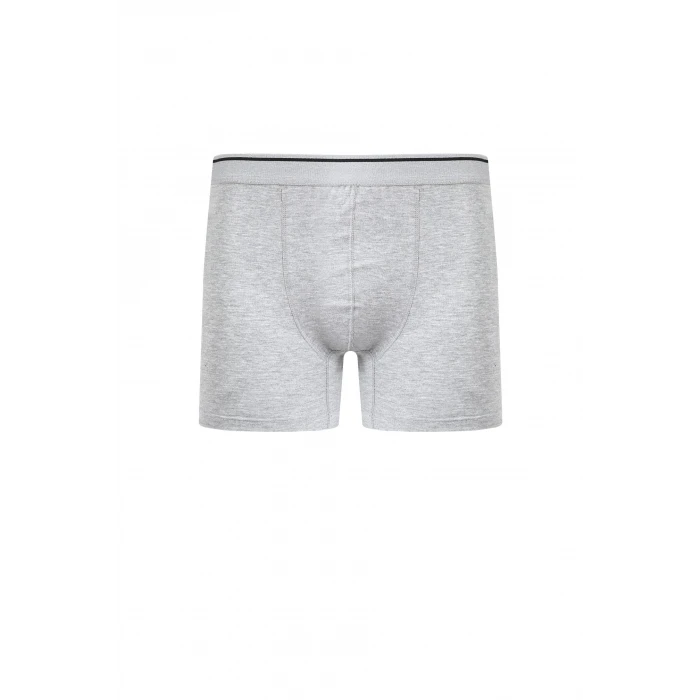 Giyim Erkek Pamuk Likralı Boxer Gri