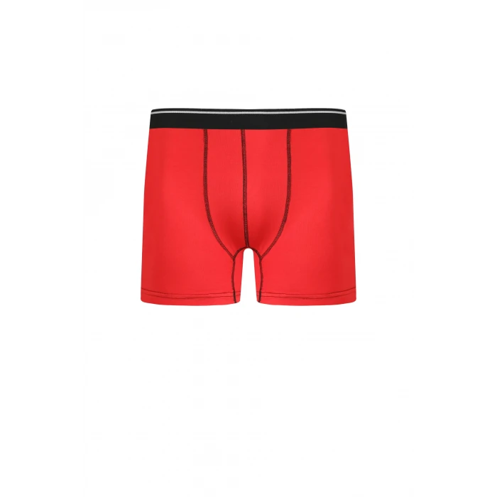 Giyim Erkek Pamuk Likralı Boxer Kırmızı