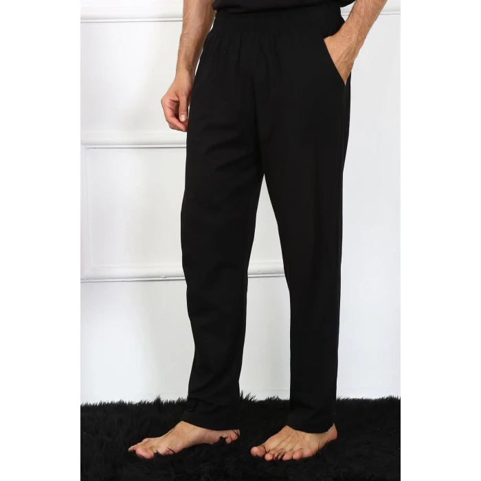 Giyim Erkek Pamuk Siyah Tek Alt Pijama
