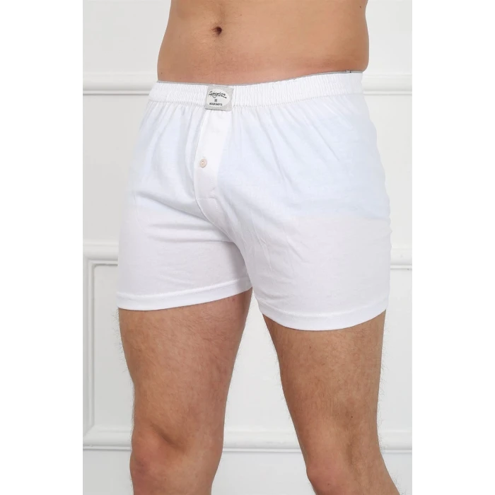 Giyim Erkek Penye Boxer Beyaz