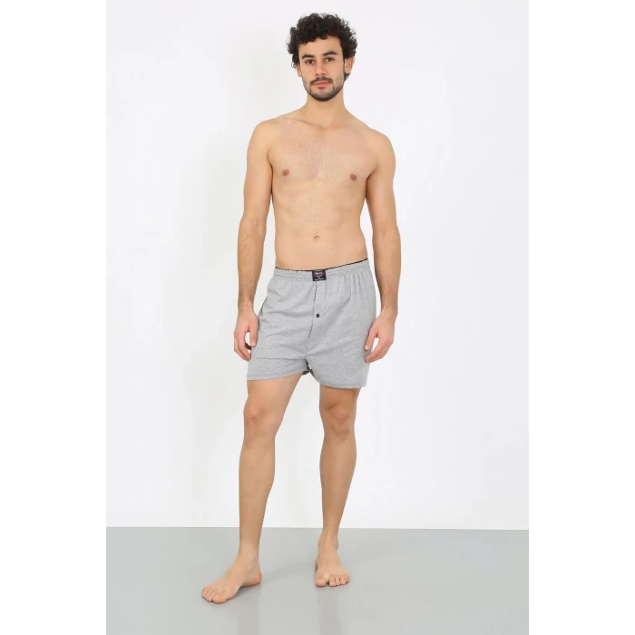Giyim Erkek Penye Boxer Gri
