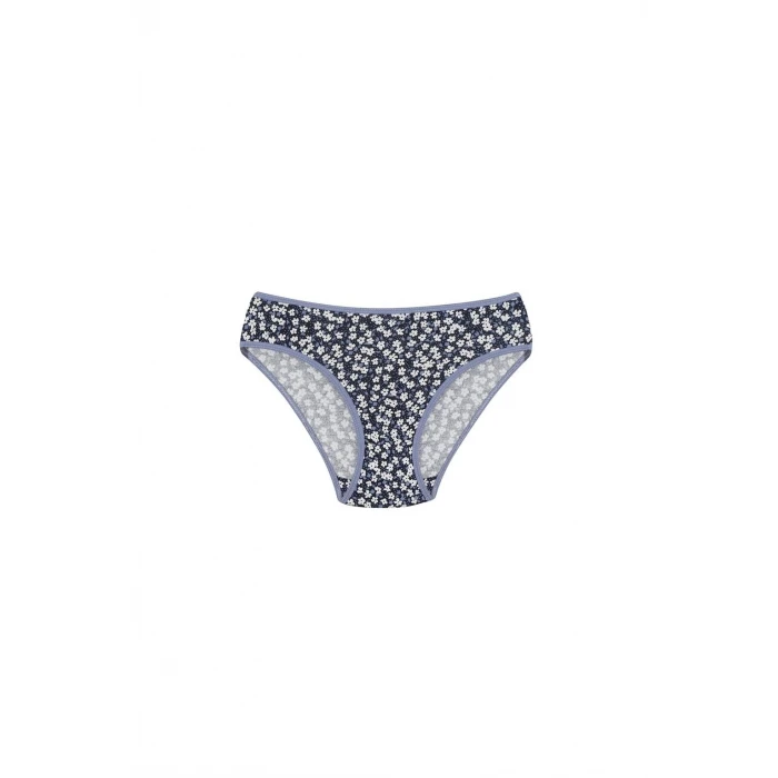 Giyim Kadın 3lü Külot Lacivert - Somon - Yeşil