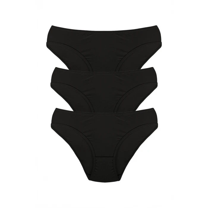 Giyim Kadın 3lü Külot Siyah