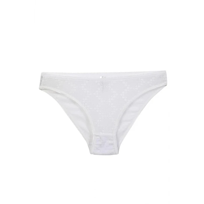 Giyim Kadın Beyaz Desenli 2li Slip