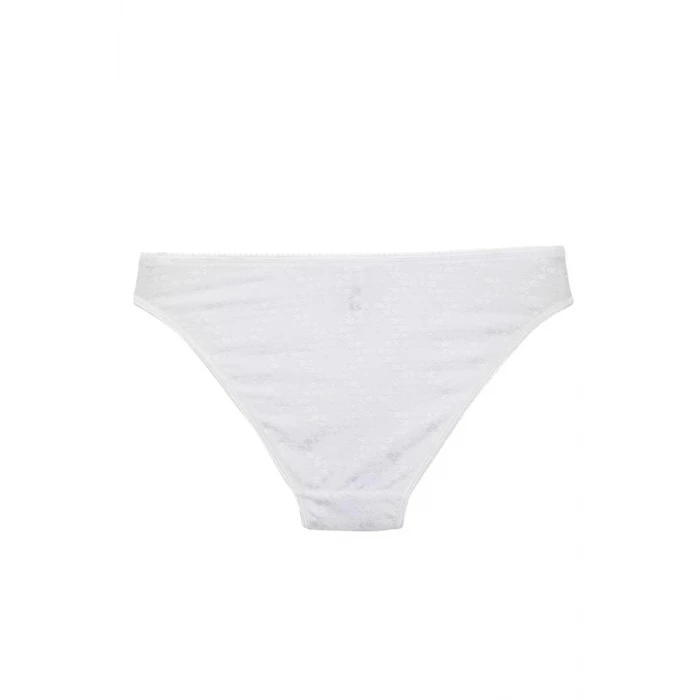 Giyim Kadın Beyaz Desenli 2li Slip