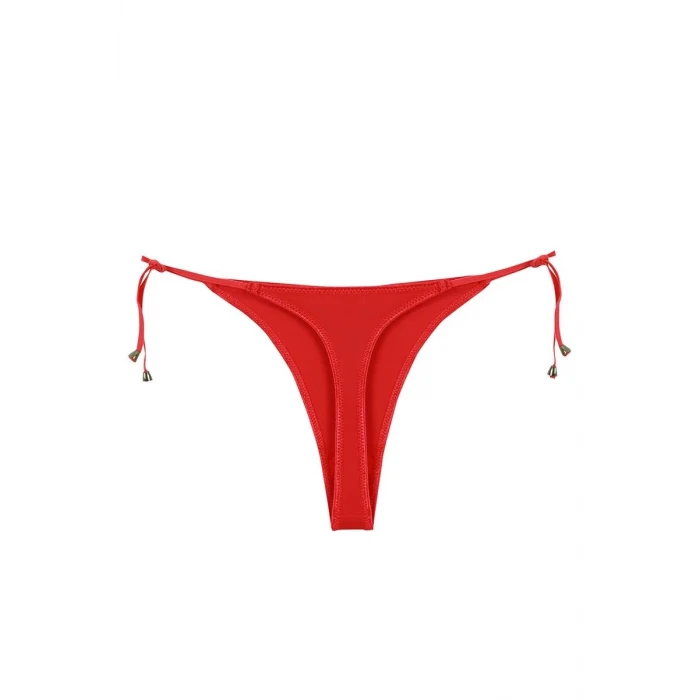 Giyim Kadın Kırmızı Yandan Bağlamalı 2li Tanga Slip