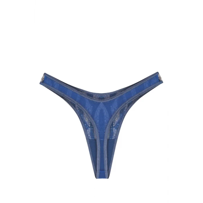 Giyim Kadın Lacivert Payet Detaylı 2li Tanga Slip