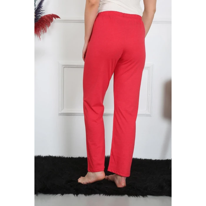 Giyim Kadın Pamuk Penye Tek Alt Pijama Mercan