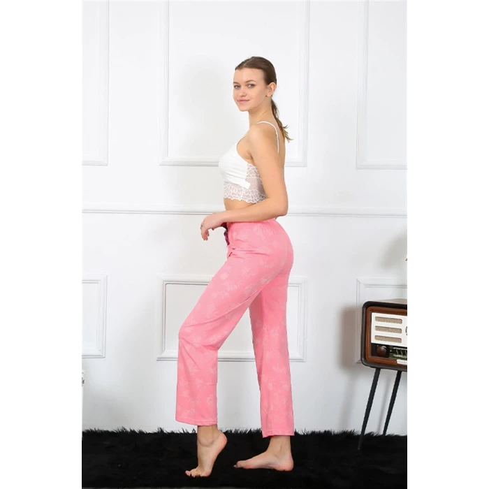 Giyim Kadın Pamuklu Alt Pijama Pembe