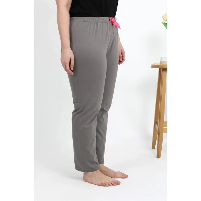 Giyim Kadın Pamuklu Büyük Beden Alt Pijama Vizon