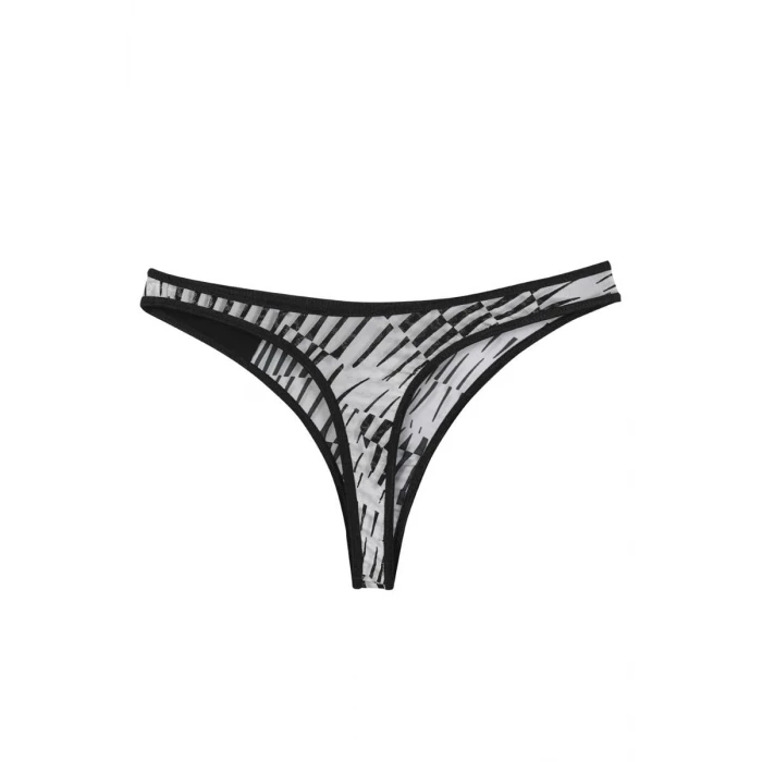 Giyim Kadın Siyah Beyaz Desenli 2li Tanga Slip