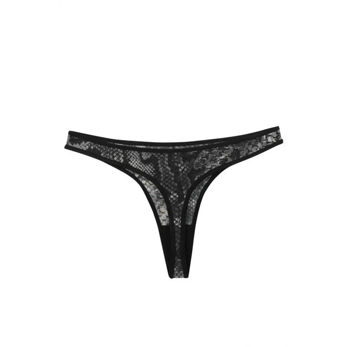 Giyim Kadın Siyah Desenli 2li Tanga Slip