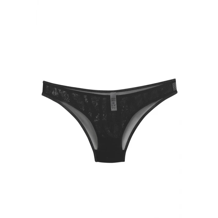 Giyim Kadın Siyah Zebra Desenli Payetli 2li Slip