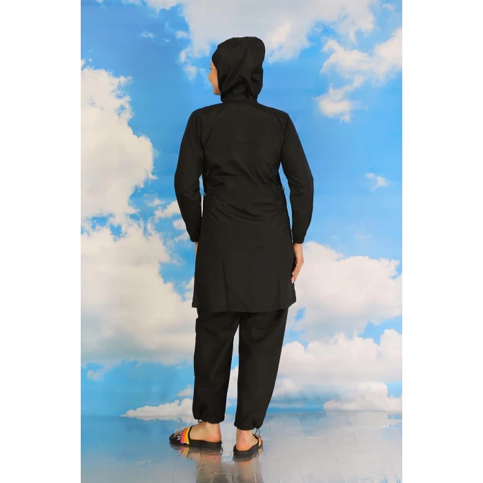 Giyim Kadın Tam Tesettür Mayo Siyah