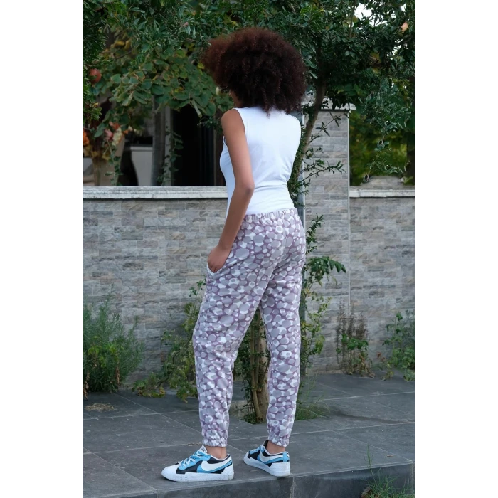 Giyim Kadın Welsoft Polar Tek Alt Pijama Mor